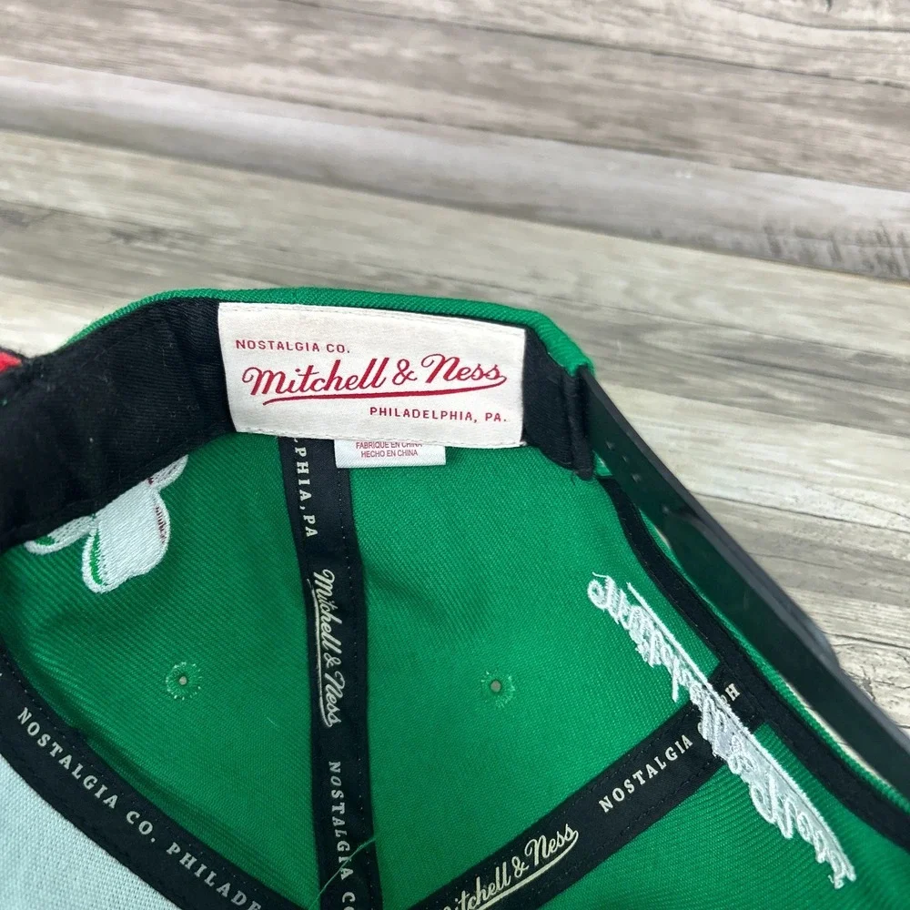 Boston‎ Celtics Hat Cap Mens Snapback Green Mitchell Ness Wool NBA